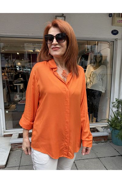 DenizEge E- Viscose Shirt Light Orange