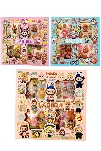 ÖZ OFİS Labubu Kawaii Sticker Seti - 570 Adet - Ajanda, Günlük, Scrapbook, Bu...