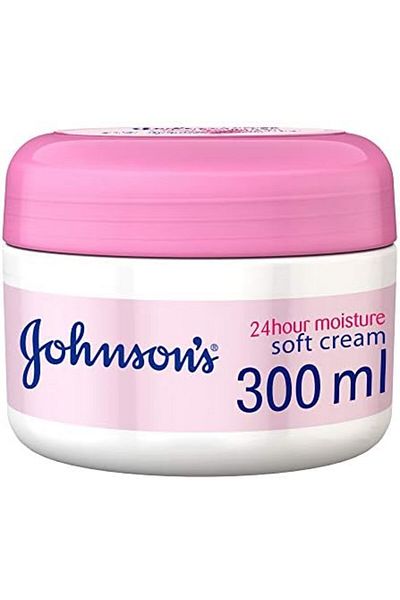 Johnson & Johnson كريم جونسون للجسم، ترطيب يدوم ٢٤ ساعة، ناعم، ٣٠٠ مل - قد تختلف العبوة