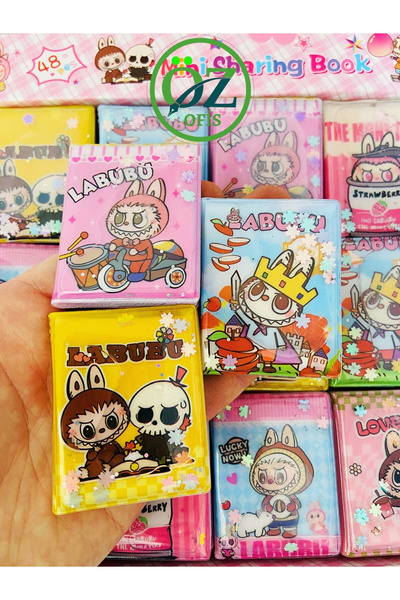 ÖZ OFİS Labubu Kawai 1 Adet Mini Sulu Sticker Defter Labubu Defter