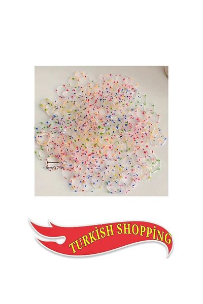 shop About 200Pcs Bohemian Rainbow Elastic Hair Ties