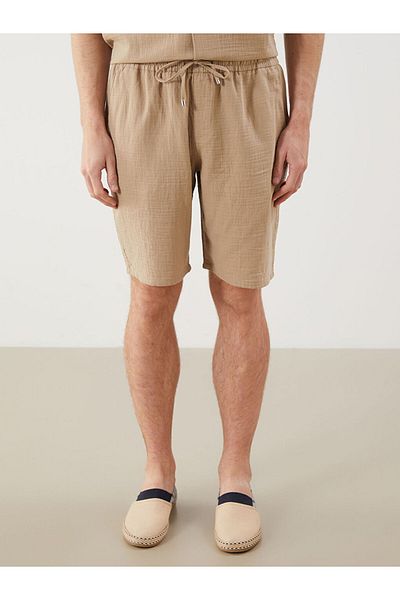 LC Waikiki New Season Slim Fit Ανδρικό Σορτ με λεπτομέρεια περιτύλιξης μέσης - S5IS32Z8