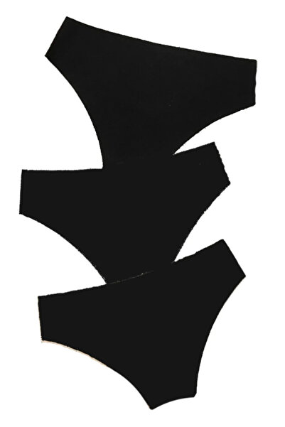 FEMMEA Black Laser Cut Slip Panties 3-Piece