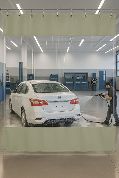 sizenelazım 0.80mm Transparent Auto Service and Washing Partition Curtain 12 ...