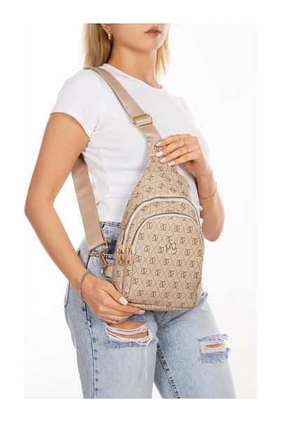 Newish Polo Newish Polo Patterned Women's Crossbody Single Handle Chest and Shoulder Backpack-Crossbody Bag