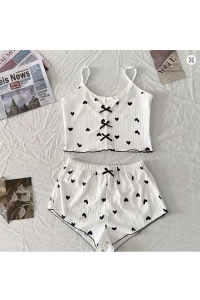 REAL PASSİONE Women's Shorts and Trousers Paddy Paddy Pajama Set Stylish, Elegant and Comfortable