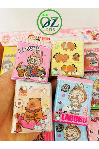 ÖZ OFİS ve Capybara Kawai 1 Adet Mini Sulu Sticker Defter