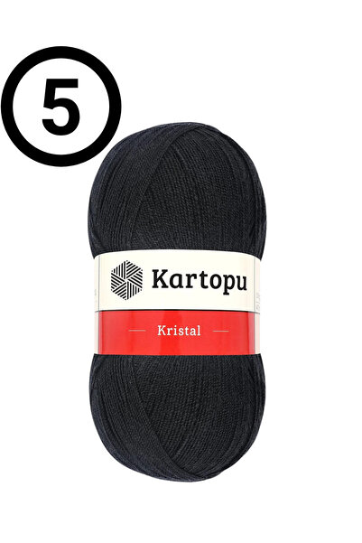 Kristal 5 ADET Lif İpi Siyah KOD:940