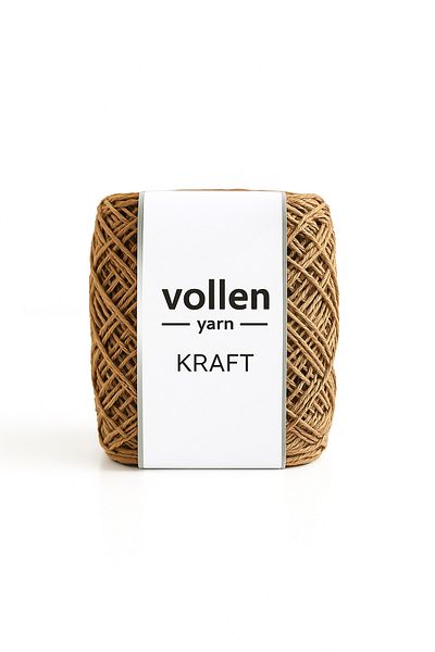 vollen yarn Premium 100 Gr- 120 Mt Φυσικό Χαρτοσχοινί, Ψάθινο Χαρτοσχοινί, Raffia, Supla String, Σχοινί τσάντας