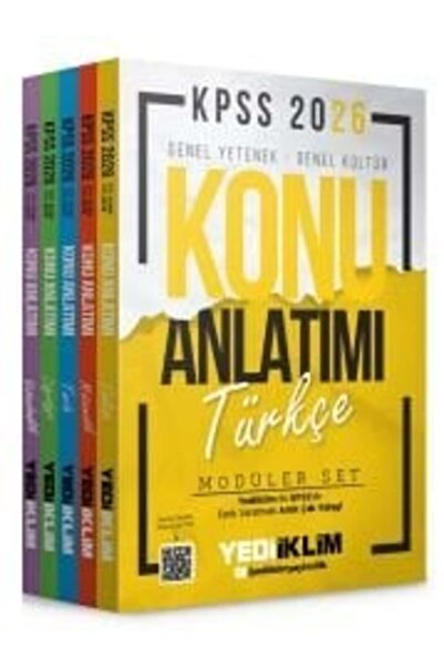 Yediiklim Yayınları Yediiklim 2026 KPSS Genel Yetenek Genel Kültür Konu Anlat...