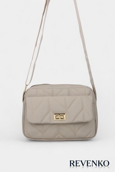 REVENKO Medium Size Shoulder Bag with Flap and Front Pocket - Crossbody Bag