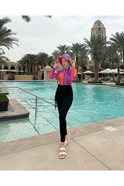 Adalenna Moda Tesettür Mayo 4 Lü Takım (şapka dahil)