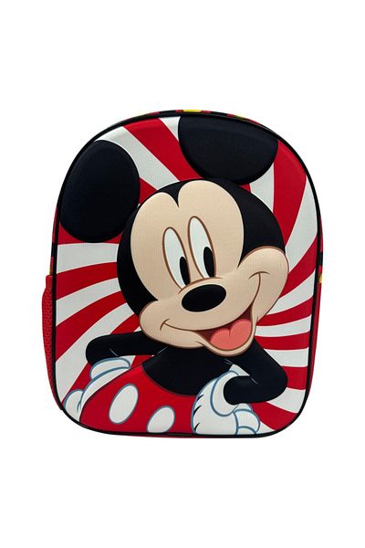 Mickey Mouse 3D schoolbag, 30x24x12 cm, multicolor, adjustable and padded straps, Happy, Mickey Mouse