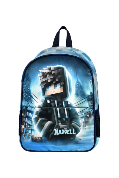 CANLOOR Waddell Licensed Navy Blue-Black Kindergarten Backpack Robloks