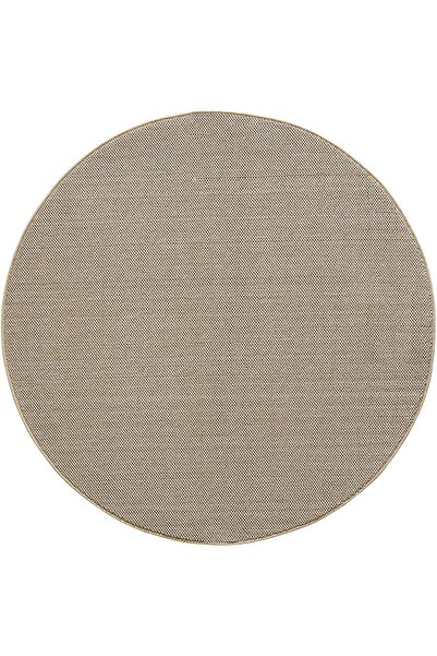 Seyra Home Bukle Kilim Düz Yumuşak Sisal Jüt Taban %100 Polipropilen Yuvarlak Oda Koridor Halısı Bej Renk