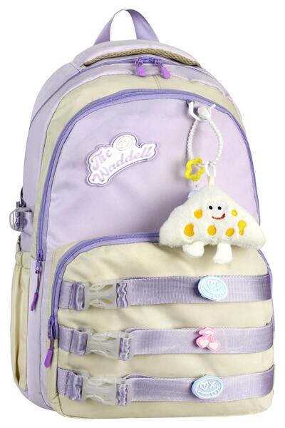 CANLOOR Rucsac casual cu licență Waddell, rucsac de școală cu jucărie de pluș