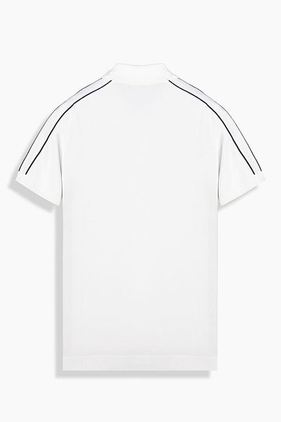 Sarar Interview Zippered Polo Neck Black Knitwear T-Shirt