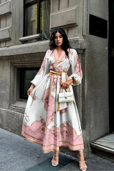 Neşeli Butik γυναικείο φόρεμα με ζώνη μίντι μήκους NBMS42149