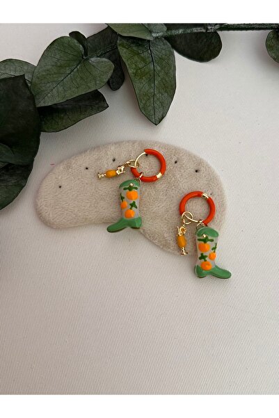 YENGEÇ أقراط متدلية على شكل حذاء رعاة البقر الساحرة