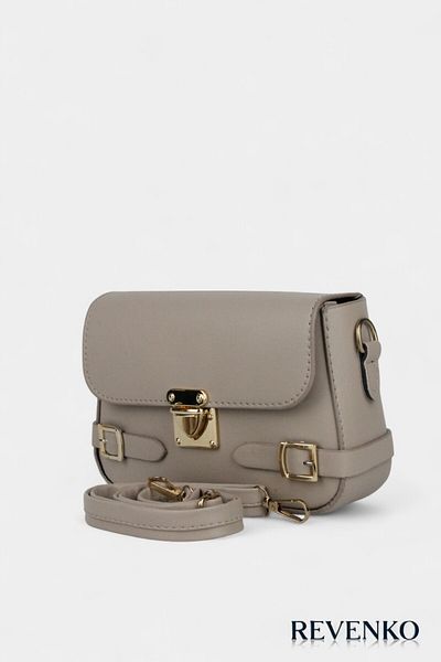 REVENKO Medium Size Zippered Shoulder Bag with Flap - Crossbody Bag