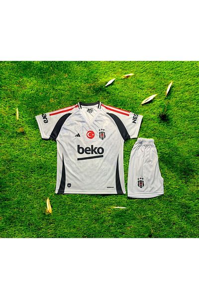 FORMALİSTAN Bêkirtaş- Anonymous 2025 Noul sezon Set de 4 tricouri de fotbal pentru copii - alb