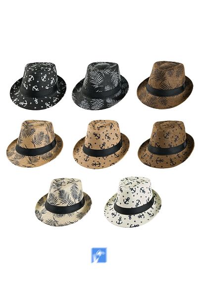 Kardelen Butik Denizli 100% Paper Mj Small Edge Palm Hat for Women and Men (Size 58 cm)