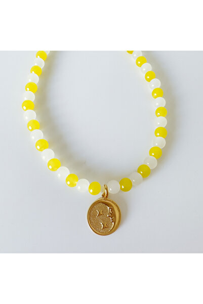 Venus Design Renkli Cam Boncuk Kolye