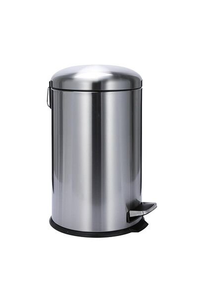 AKC 20l Stainless Steel Kitchen Pedal Bin – Large Trash Can With Dome Lid, Matte Finish, Soft-close