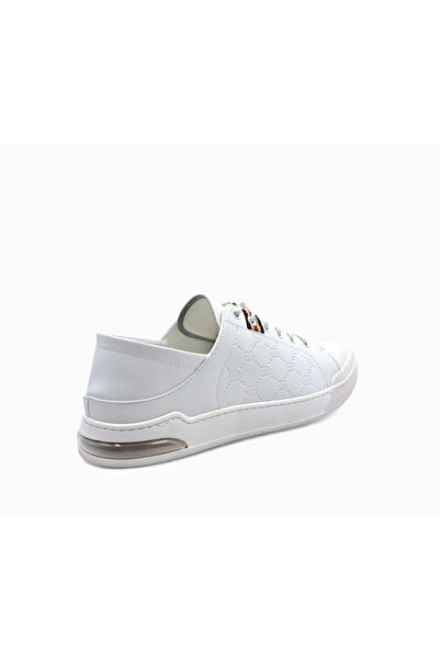 MARCOMEN Men's White Comfort Stylish Sports Shoes with Rubber Laces