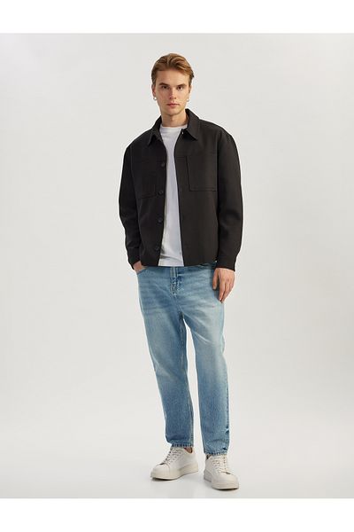 Koton New Season Cotton Regular Waist Pocket Loose Fit Jean Trousers - Steve Jean