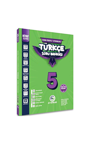 AV YAYINLARI Av Yayınları 5. Sınıf Türkçe Kazanım Etkinlikli ve Soru Bankası