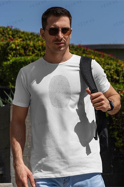 feinas Ανδρικό Tshirt - Δακτυλικό αποτύπωμα