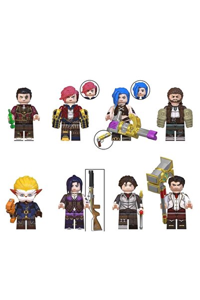 myminitoys LOL Arcane anime mini figür 8li set QD0001-0008