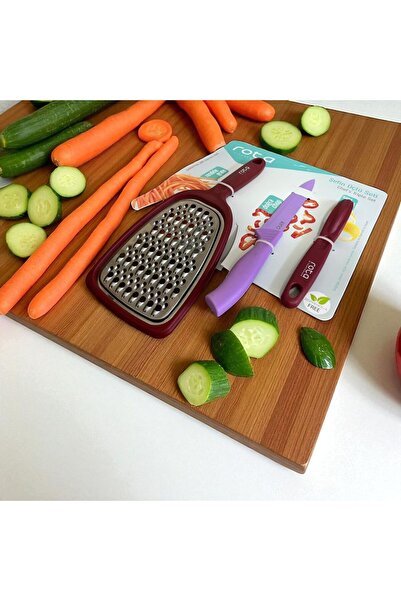 CEPHOME مجموعة ChefMaster المكونة من 3 مبشرة وسكين ومقشرة