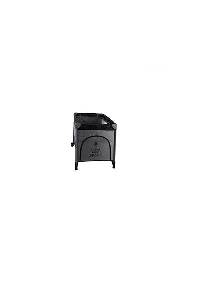 KIKIBEBE Portable Baby Crib – Foldable, Lightweight Playpen with Wheels – Black