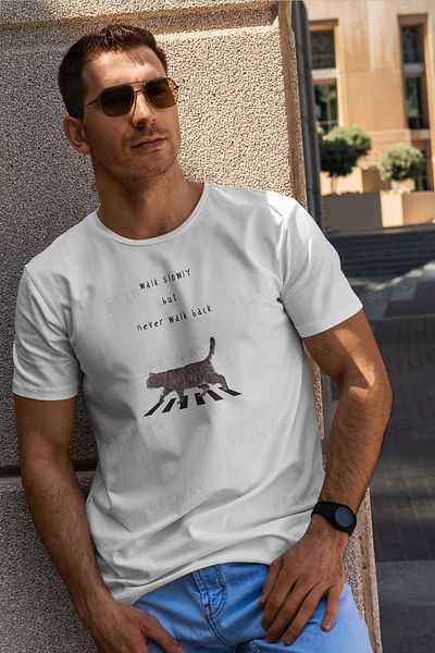 feinas Ανδρικό Tshirt - Μην περπατάς πίσω