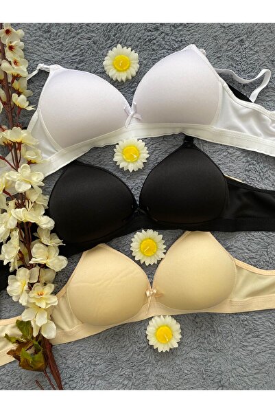 ESSA مجموعة من 3 حمالات صدر للفتيات الفاخرة مع إسفنجة للتمرين ESSA03