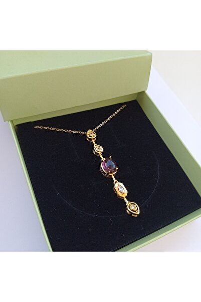 VAYE TAKI Purple Y Necklace