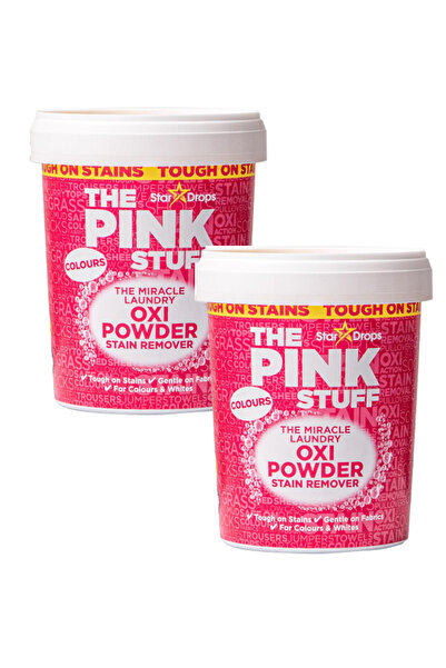 THE PINK STUFF عبوة من قطعتين من مزيل البقع المعجزة للملابس الملونة أوكسي من ...