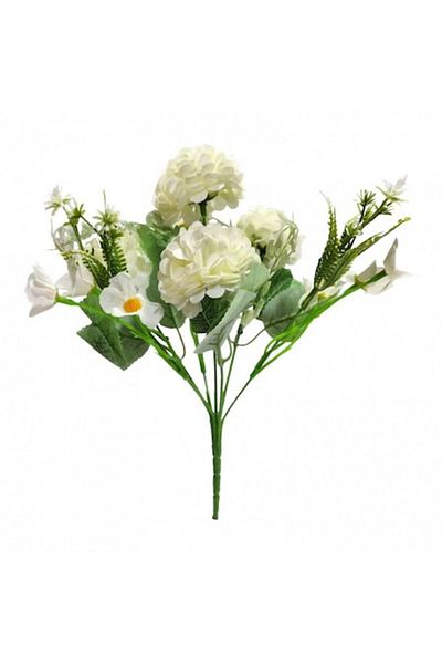 OEM Flori artificiale, buchet de 7 fire, 30 cm, ivoir