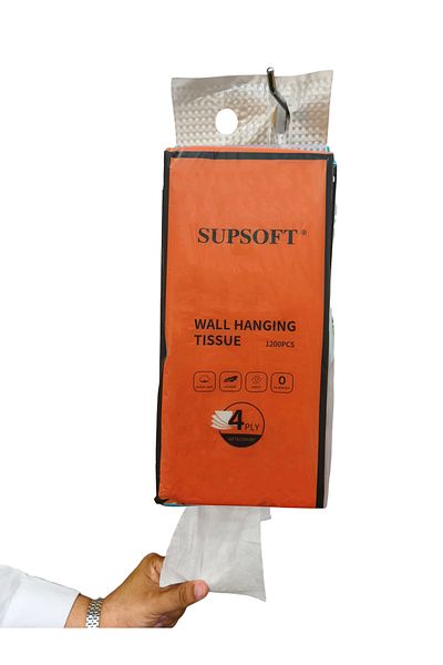 Generic Wall-Mounted Tissue Paper, 4 Layers, 1200 Pieces