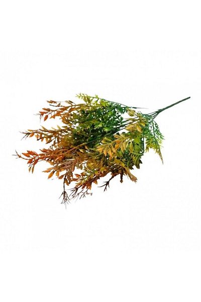 OEM Artificial leaves, bouquet of 7 strands, 45 cm, copper shades