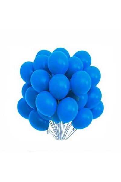 Kindi Kids Set 100 baloane latex, Kindi, 25 cm, albastru închis