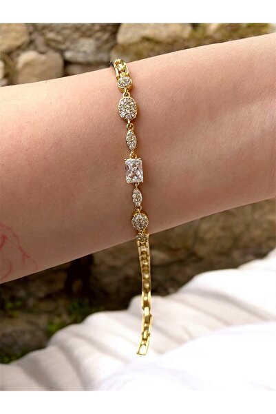Silver Saray Işıltısı Xuping Gold Bileklik Ayarlanabilir
