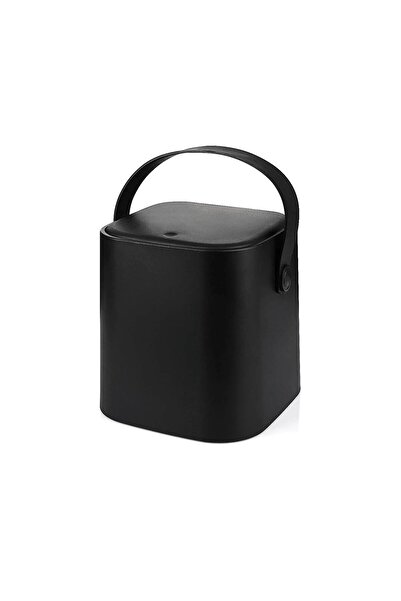 Besthırdavat Click Lid with Handle Inner Bucket Countertop Kitchen Trash Can 4 Lt - Black