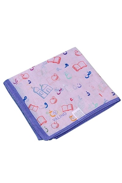 mim eşarp وشاح فالينو قطن ناعم للأطفال مقاس 70x70 سم