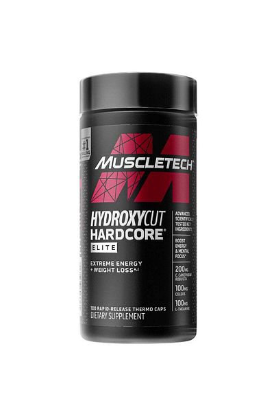 MUSCLETECH Hydroxycut Hardcore Elite 100 Rapid Release ThermoCaps