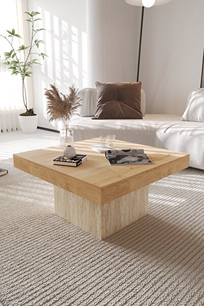 OBİ Atölye VOLKA Orta Sehpa 72x72 cm İskandinav Stili Küp Sehpa