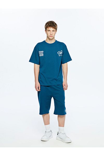 LC Waikiki Petrol Crew Neck Young Men's T-Shirt