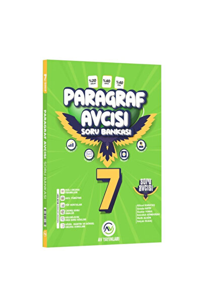 AV YAYINLARI Av Yayınları 7. Sınıf Paragraf Soru Avcısı Soru Bankası